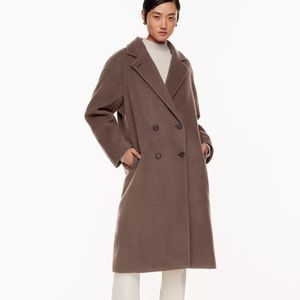 Aritzia babaton slouch coat S eclair brown.